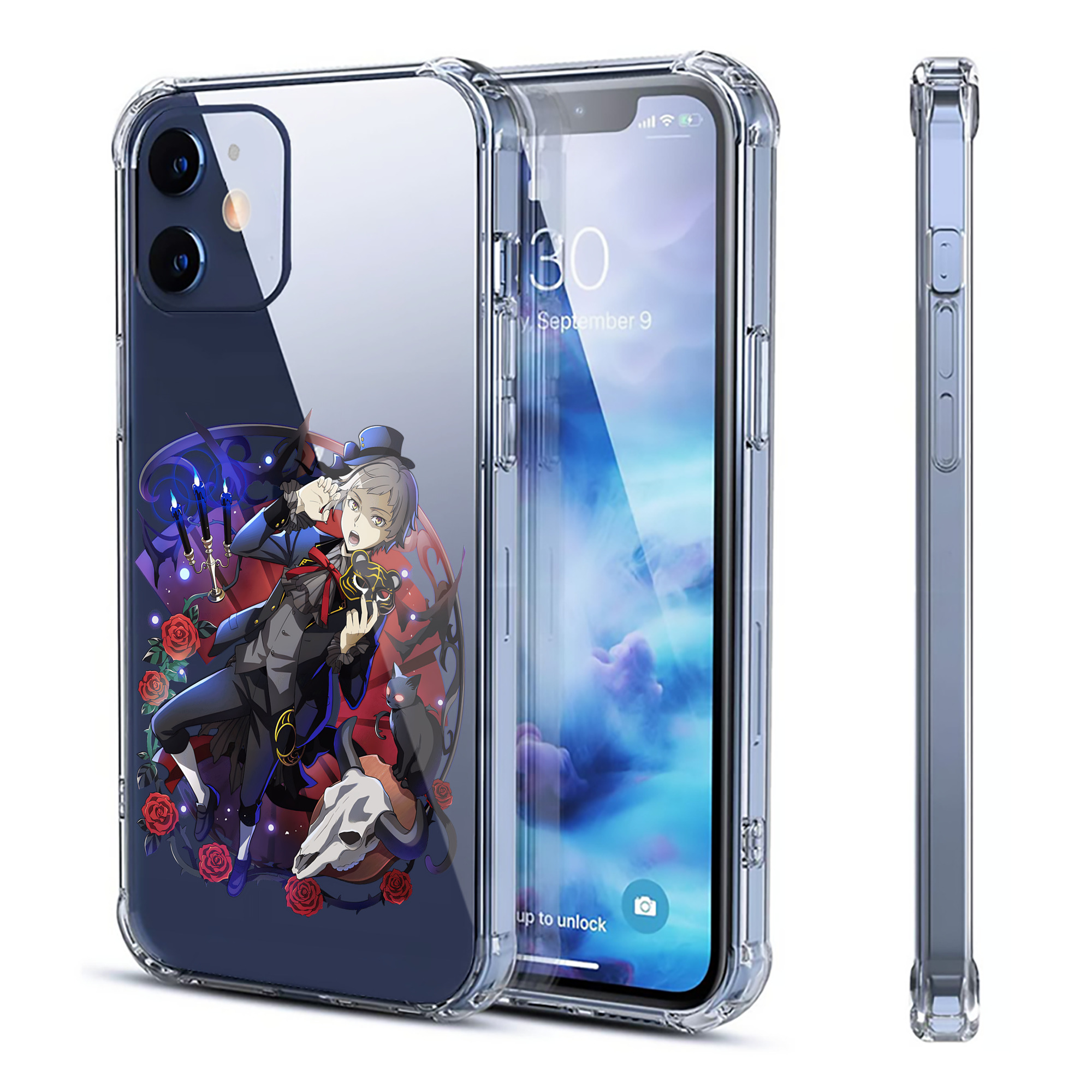 （画像用） 文豪ストレイドッグス Bungo Stray Dogs 【iPhone 12シリーズ対応】透明スマホケース（クリアソフトケース）